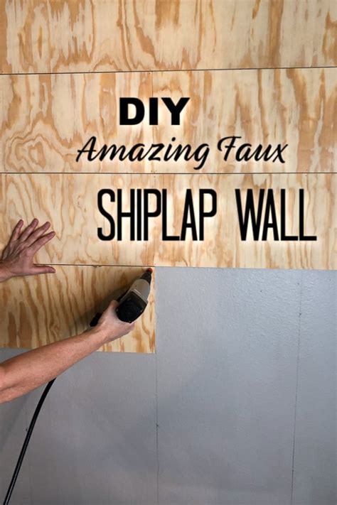 How To Create An Amazing Faux Shiplap Wall Do Dodson Designs