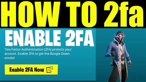 How To Enable 2fa Fortnite Chapter 3 Free Rewards Youtube