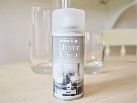 Mirrored Spray Paint Mercury Glass Effect Diy Mirror Effect Spray