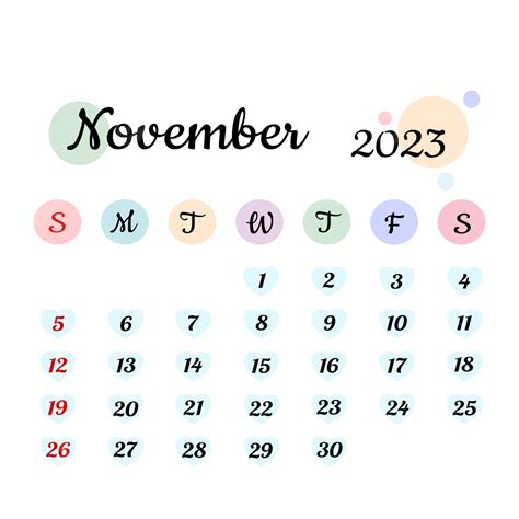 カレンダー2023年11月イラスト画像とpngフリー素材透過の無料ダウンロード Pngtree