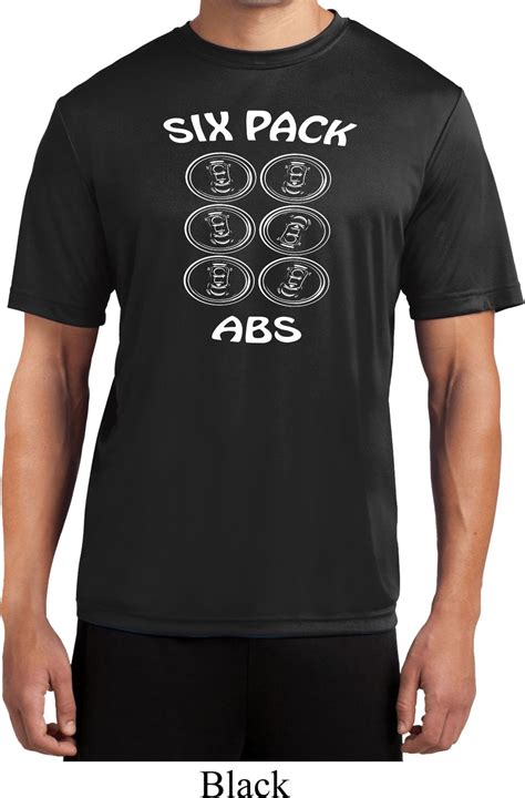 6 Pack Abs Beer Funny Mens Moisture Wicking Shirt 6 Pack Abs Beer