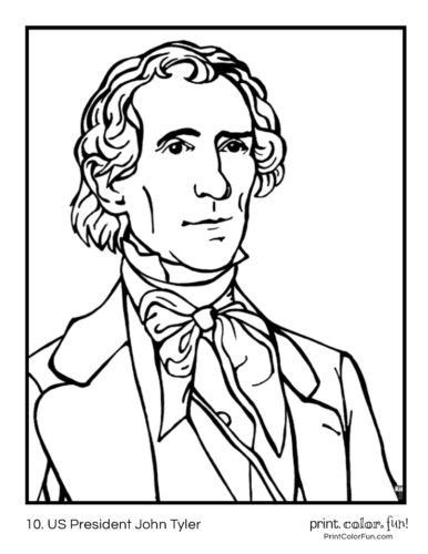 It is a federal holiday in the united. US Presidents coloring pages: Printables of the first 42 ...