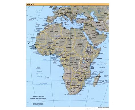 Africa Map With Capitals Printable