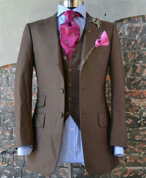 Dapper Well Dressed Men Suit Fashion Brown Suits