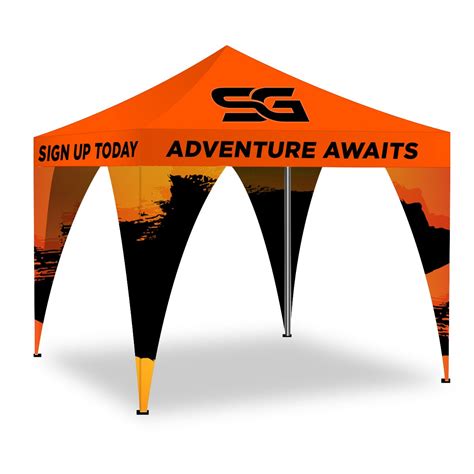 Leg Banners For Custom Printed Canopy Tents Lush Banners