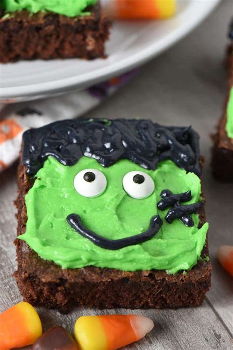 Frankenstein Halloween Brownies Adventures Of Mel