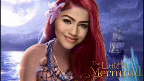 fan made live action the little mermaid zendaya ariel movie trailer youtube