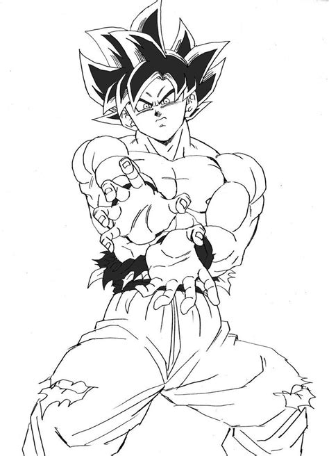 Detalle Imagen Dibujos Para Colorear De Dragon Ball Super Goku