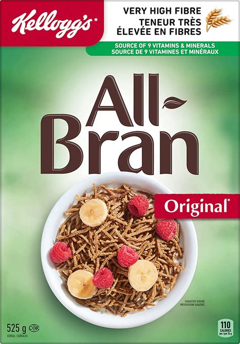 Kelloggs All Bran Original Cereal 525g Amazonca Grocery And Gourmet Food