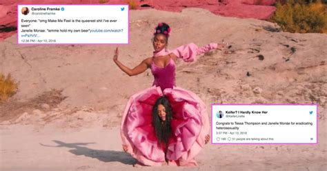 Lesbian Twitter ™ Lost Its Mind Over Janelle Monáes Pynk Video News Logo Tv