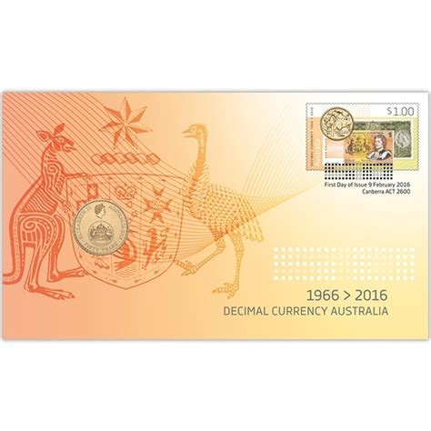 2016 Decimal Currency Australia 1966 2016 1 Pnc Comm Coinage