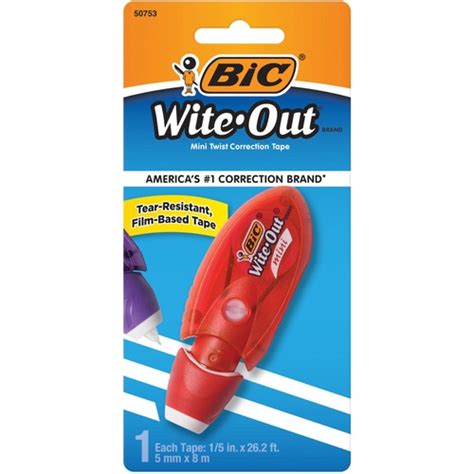 Wite Out Mini Correction Tape White 1 Pack Correction Tapes Bic