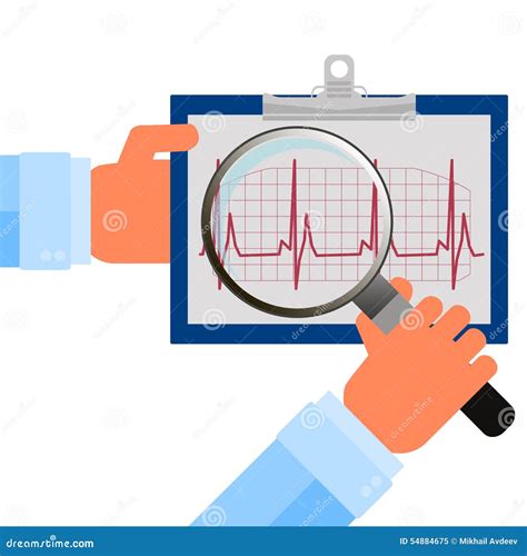 Heart Checkup Stock Vector Illustration Of Condition 54884675