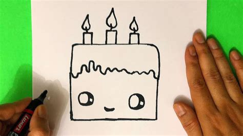 Birthday cake line drawing vectors (1,264). HOW TO DRAW A VERY CUTE BIRTHDAY CAKE - YouTube