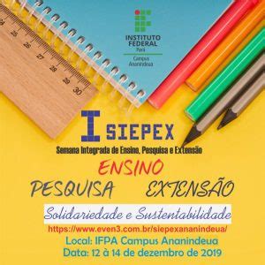 I Seminário de Ensino Pesquisa e Extensão IFPA Ananindeua