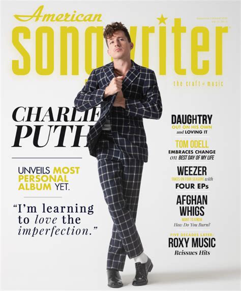 American Songwriter Cover Story September Charlie Puth Unveils Most