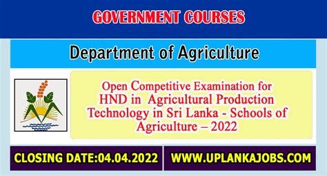 Application Of Schools Of Agriculture Admission 2022 For Hnd In