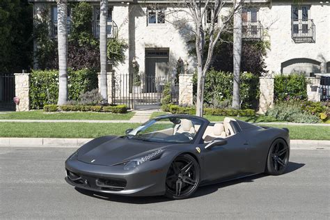 Matte Grey Ferrari 458 Spider Is All Kinds Of Nah Carscoops