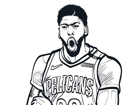 Anthony Davis Drawing Process By A N N A R K I On Dribbble
