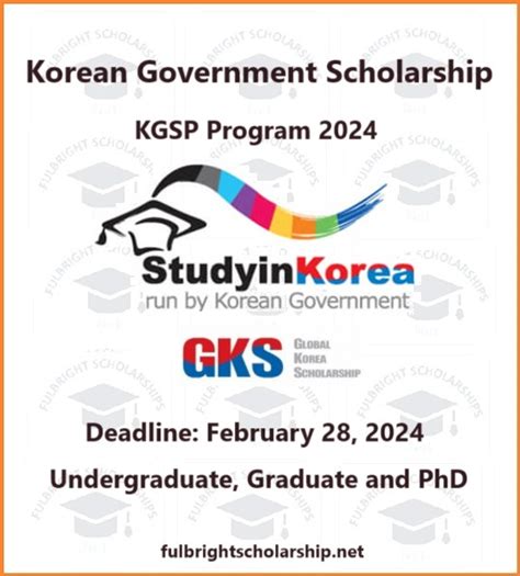 Korean Government Scholarship Program Kgsp 2024 2025