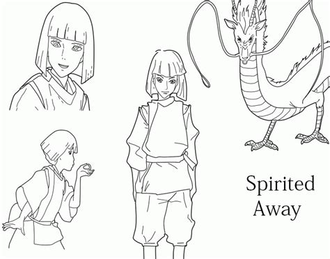 Spirited away chihiro and haku by kimberly castello on. Spirited Away Coloring Pages - High Quality Coloring Pages ...