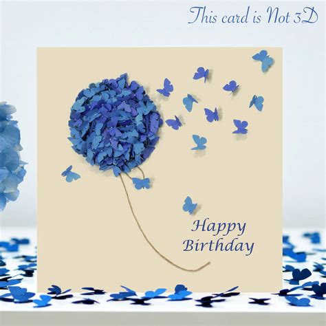 We even have cards to send a belated birthday wish to the person who may have slipped your choose your favorite birthday ecard template, customize it with personal photos and messages. Butterfly Birthday Card, Premium Butterflies Range By Inkywool Butterfly Art ...
