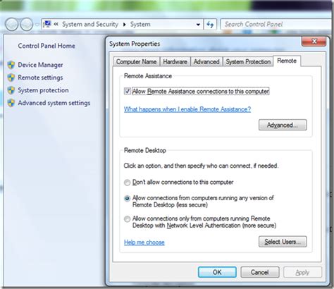 How To Enable Remote Desktop As Host In Windows 7 And Vista