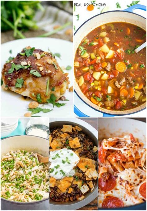 I love finding new dinner recipes, whether i want to make something in advance or need a last minute meal. 25 Easy Dinner Recipes for Busy Weeknights ⋆ Real Housemoms