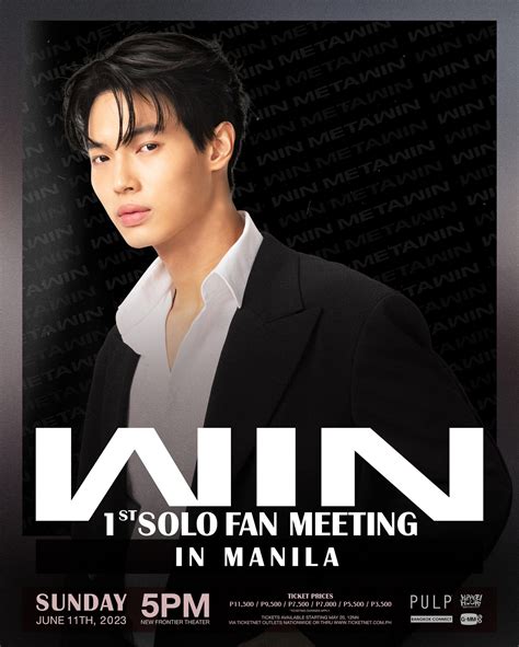 Win 1st Solo Fan Meeting In Manila Philippine Concerts