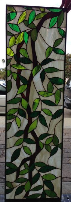 Stained Glass Tree Patterns Desain Kaca Patri Pola Kaca Patri