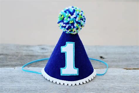 Happy 1st Birthday Hats Glitter Hat First Birthday Crown Boys And Girls