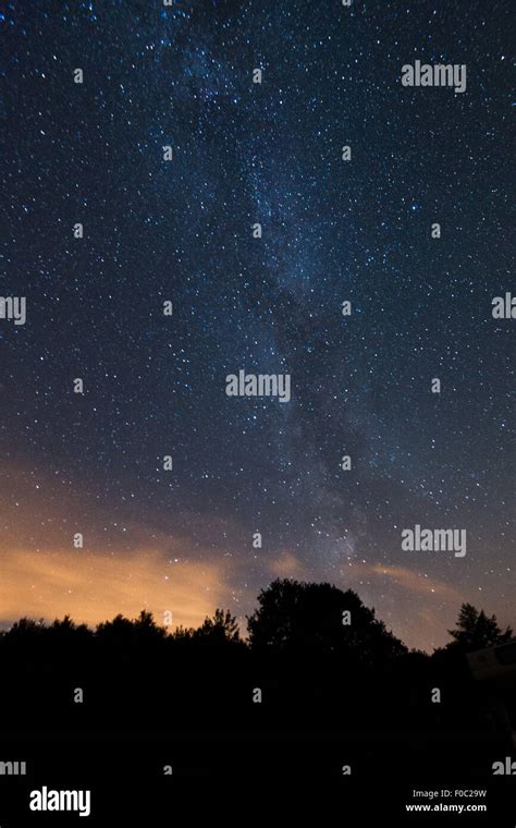 The Milky Way Seen Over The Brecon Beacons A Designated Dark Sky