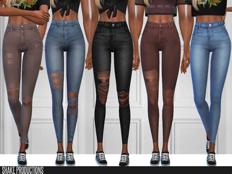 The Sims 4 Custom Content High Waisted Jeans Promogagas