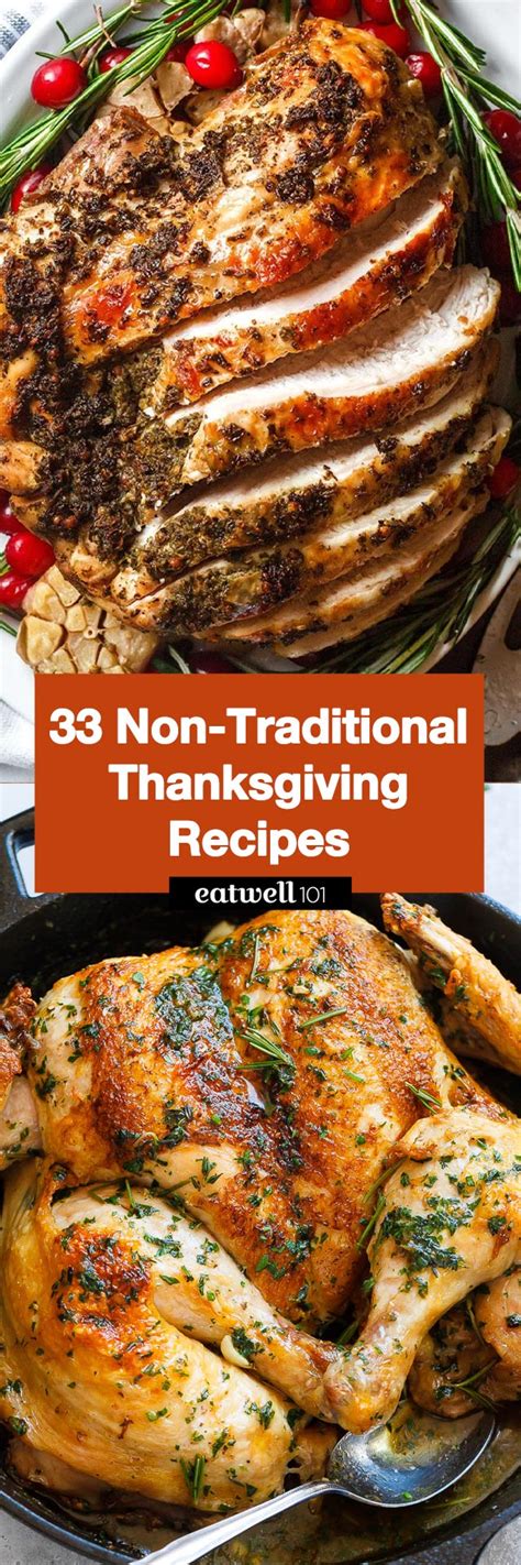 Thanksgiving may be the largest eating event in the united states as measured by retail sales of food and beverages and by estimates. 33 Non-Traditional Thanksgiving Dinner Recipe Ideas — Eatwell101