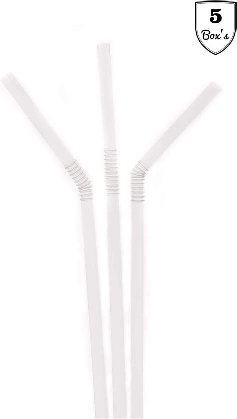 Individually Wrapped Flexible Plastic Drinking Straws 2000