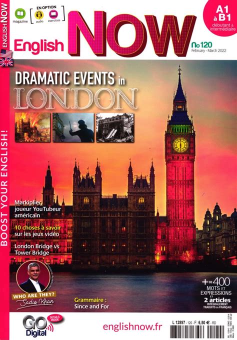 English Now N° 120 Abonnement English Now Abonnement Magazine Par