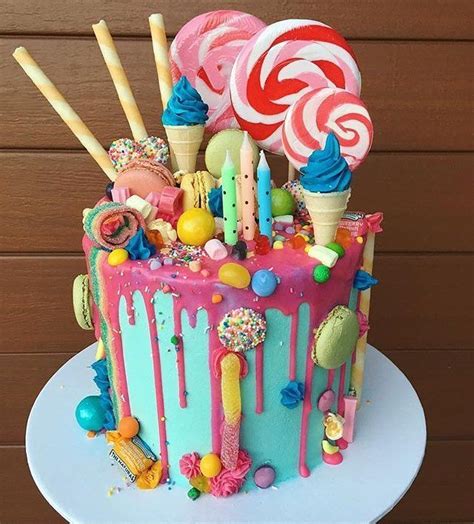 Colorful Candy Cake Candy Birthday Cakes Crazy Birthday Cakes