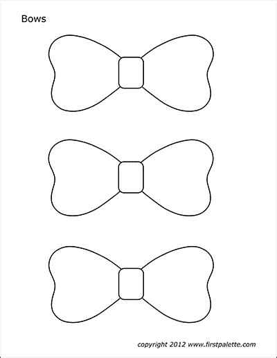 Bows Free Printable Templates Coloring Pages Firstpalette My XXX