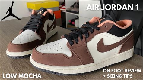Air Jordan 1 Low Mocha On Feet Review With Sizing Tips Youtube