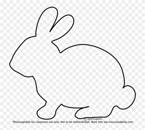 Download Easter Bunny Templates Free Bunny Outline Coloring Page