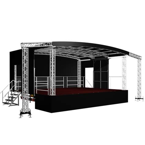 Aluminum Outdoor Event Concert Stage Riser Platform Design With Truss