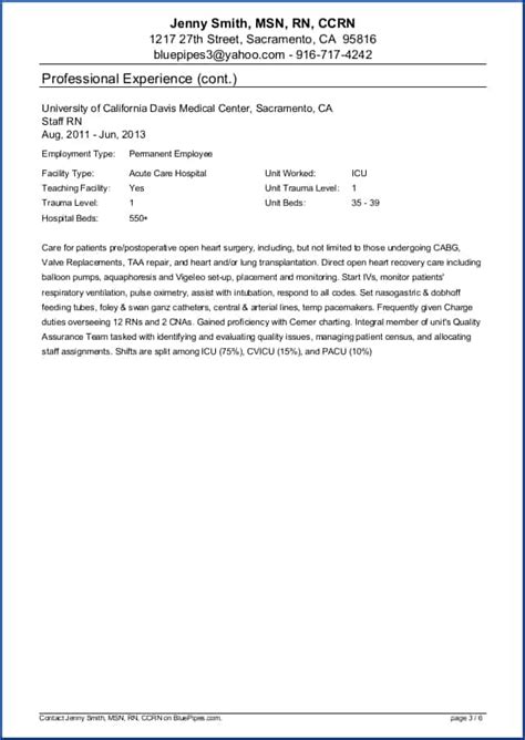 Check spelling or type a new query. Sample Travel Nursing Resume - Free Template » BluePipes Blog