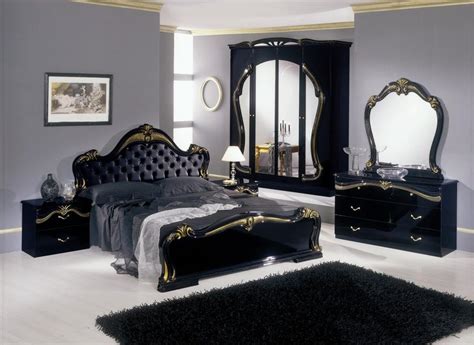 Headboard, footboard, rails, dresser, mirror, & nightstand. 15 Cool Black Bedroom Furniture Sets For Bold Feeling