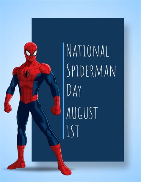 Copy Of National Spiderman Day Postermywall