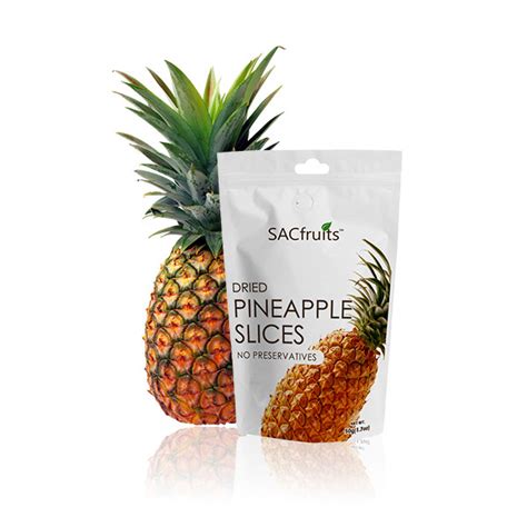 Dried Pineapple Slices 3pk2oz Sacfruits