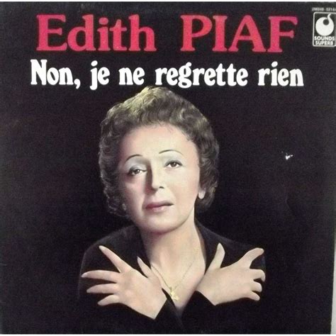 Edith Piaf Non Je Ne Regrette Rien De Edith Piaf 33t Chez Vinyl59 Ref 116042663