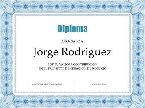 Plantilla De Diplomas En Power Point Imagui Diplomas Infantiles Riset