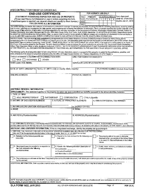 Dla Form 1822 Fill Out And Sign Printable Pdf Template Airslate Signnow