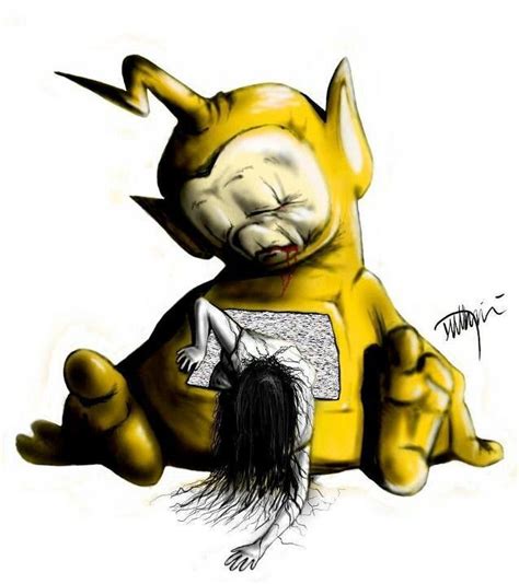 Teletubbies Creepy Drawing By Deviantart Com