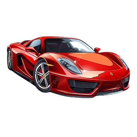 Luxury Red Sports Car Simulation Illustration Clipart Luxury Car Old